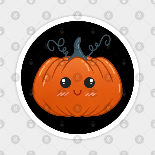 Spooky Cute Pumpkin Magnet by ScintillaDesiderata 